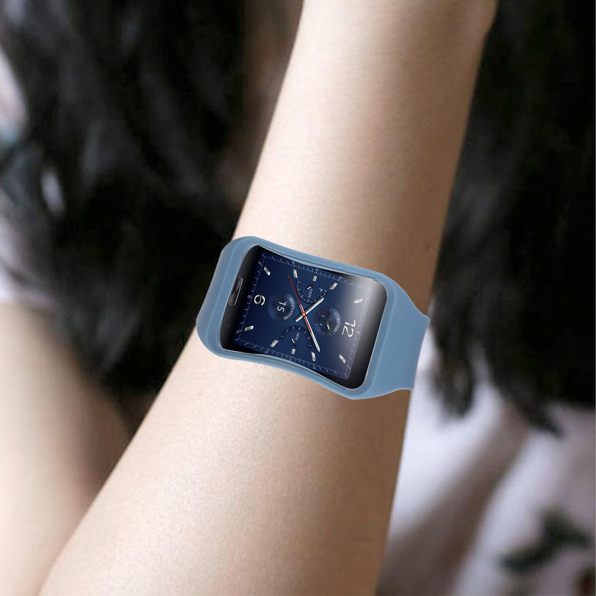 Smartwatch Slim Watches For Men - สายนาฬิกา TPE คุณภาพพรีเมียม สำหรับผู้ชายและผู้หญิง สายรัดข้อมือดีไซน์บางหรูหรา ใช้ได้กับสมาร์ทวอทช์