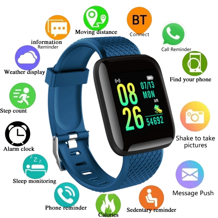 Smartwatch Watches Girls - กีฬาSmartwatchสร้อยข้อมือฟิตเนสการควบคุมเพลงผู้หญิงผู้ชายนาฬิกาสมาร์ทสําหรับAndroid Bluetoothนาฬิกาดิจิตอลนาฬิกาปลุกสภาพอากาศ