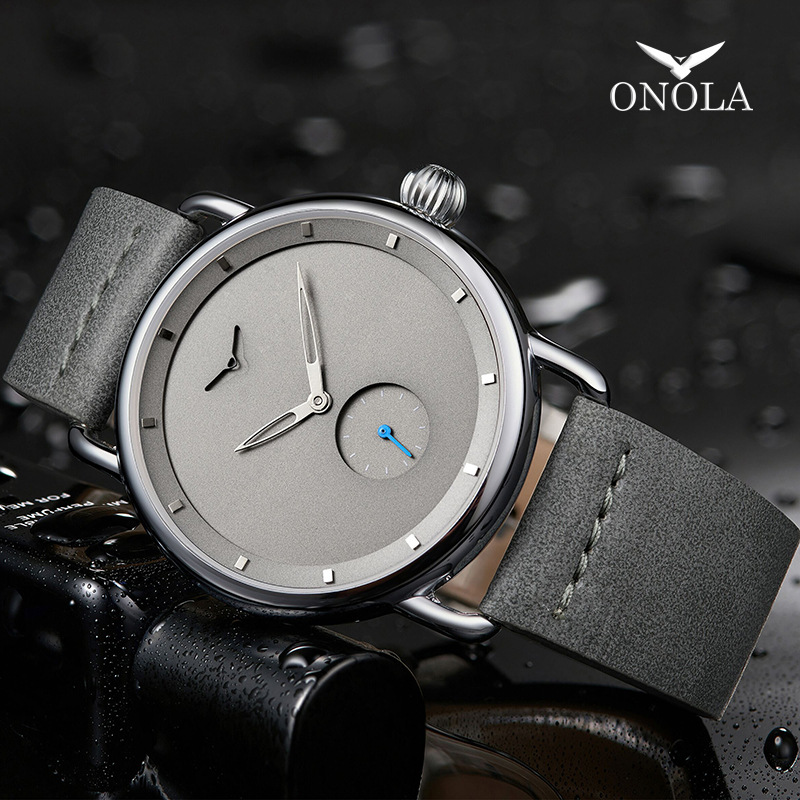 Omega Watch Constellation - นาฬิกาข้อมือผู้ชายสไตล์ลำลอง แบรนด์ ONOLA นาฬิกาควอตซ์ ดีไซน์เรียบง่าย กันน้ำ