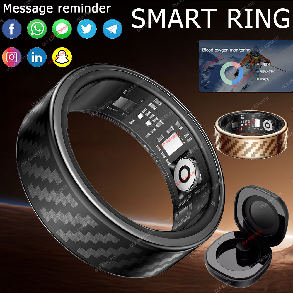 Smartwatch Watches Girls - แหวนสมาร์ทริงรุ่นใหม่ล่าสุด แจ้งเตือนสายเรียกเข้า/ข้อความ ควบคุมด้วยท่าทางมือ ตรวจสอบสุขภาพ กันน้ำ IP68