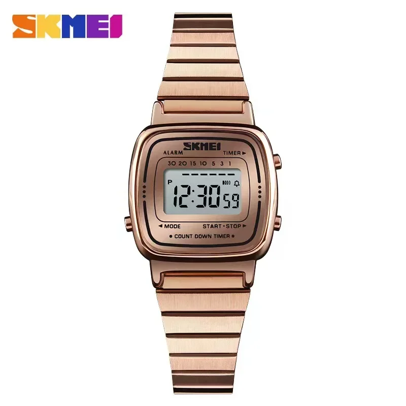 Chronograph Sport Watch - SKMEI 1901 ผู้หญิงแบรนด์หรู 3Bar กันน้ําสุภาพสตรีนาฬิกาขนาดเล็กนาฬิกาดิจิตอลนาฬิกา Relogio