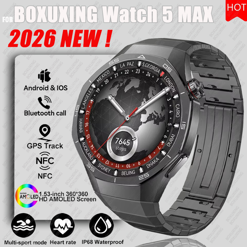 Hybrid Smartwatch - นาฬิกา BOXUXING รุ่นใหม่ ปี 2026 นาฬิกาอัจฉริยะ