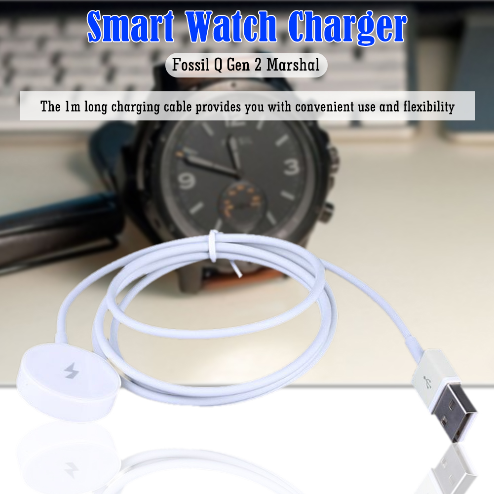 Fossil Watches Smartwatch Gen 3 - อะแดปเตอร์ชาร์จนาฬิกา USB พร้อมระบบป้องกันไฟฟ้าลัดวงจร สำหรับนาฬิกาอัจฉริยะ Fossil Gen