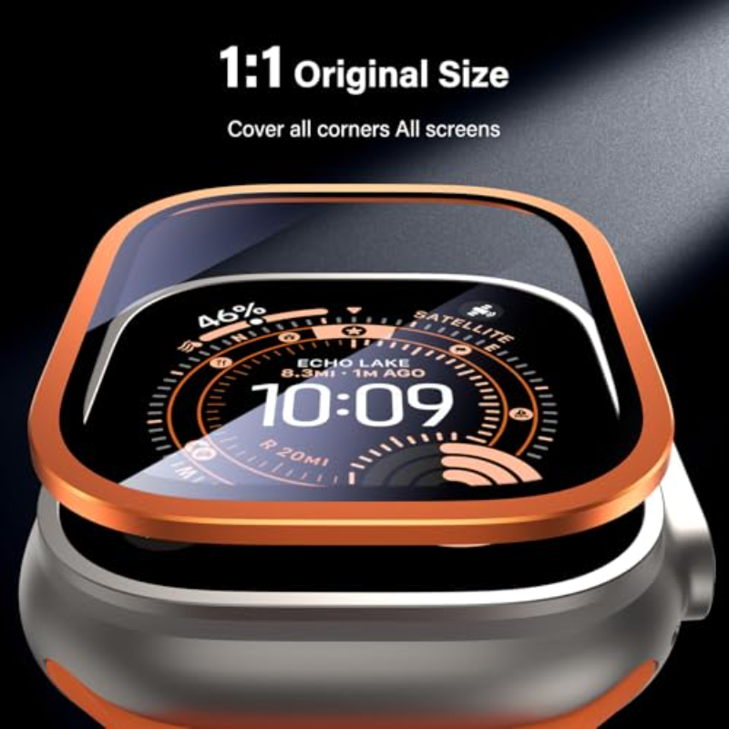 2PCS HD กระจกนิรภัยโลหะสำหรับแ - Smartwatch Apple Watches For Women บทวิจารณ์และราคา