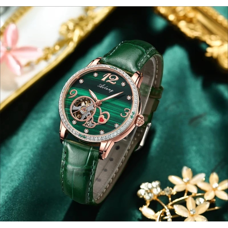 นาฬิกาข้อมือสำหรับผู้หญิง AILA - Skeleton Mechanical Watch บทวิจารณ์และราคา