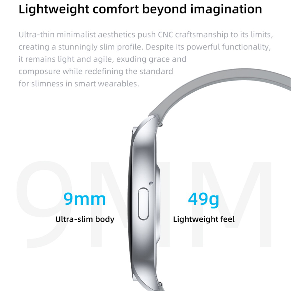 สมาร์ทวอทช์ AMOLED บางเฉียบ ขน - Smartwatch Slim Watches For Men บทวิจารณ์และราคา