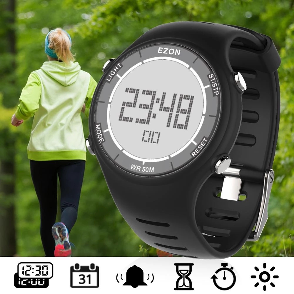 EZON ใหม่แฟชั่นผู้หญิงนาฬิกาสป - Chronograph Sport Watch บทวิจารณ์และราคา