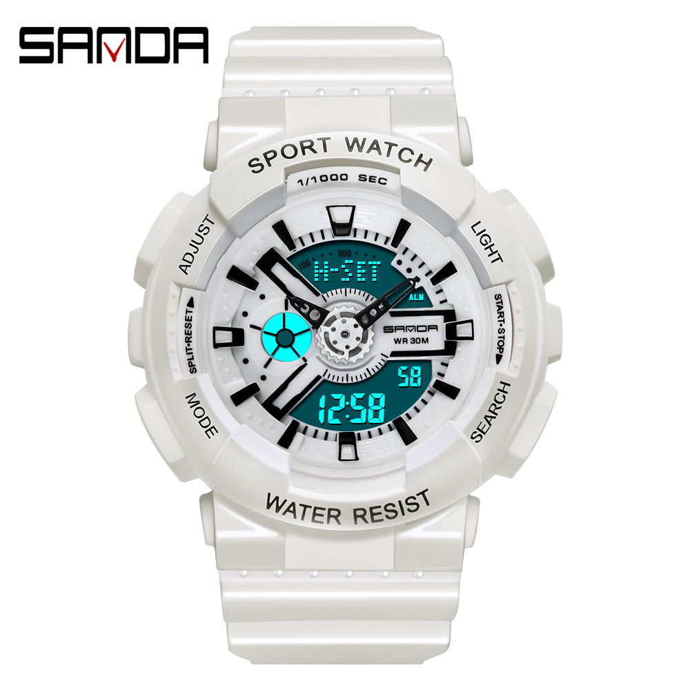 แฟชั่น Sanda แบรนด์กีฬากลางแจ้ - Chronograph Sport Watch บทวิจารณ์และราคา