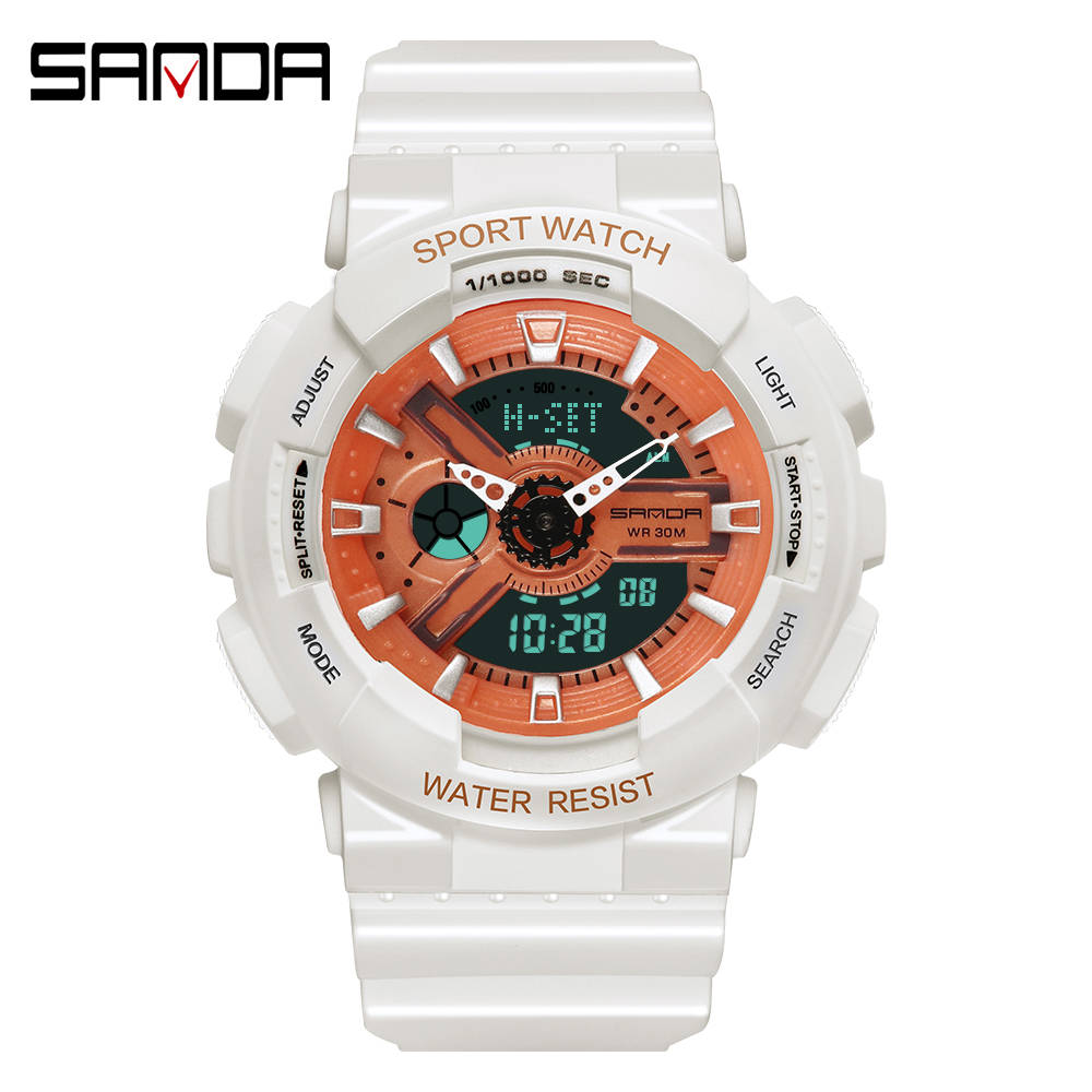 แฟชั่น Sanda แบรนด์กีฬากลางแจ้ - Chronograph Sport Watch บทวิจารณ์และราคา