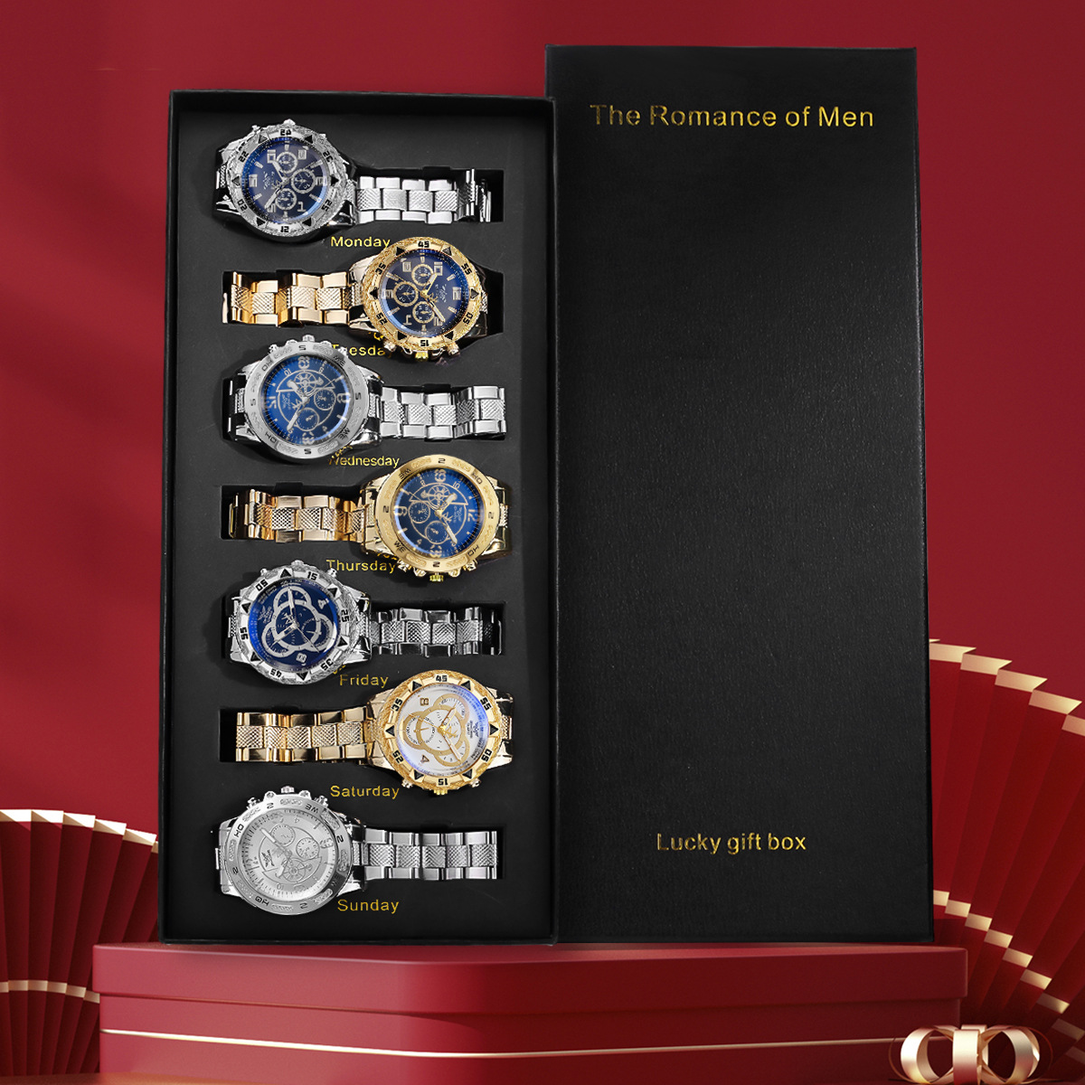 นาฬิกาข้อมือผู้ชาย 7 ชิ้น ดีไซ - Smartwatch Trending Watches For Men บทวิจารณ์และราคา