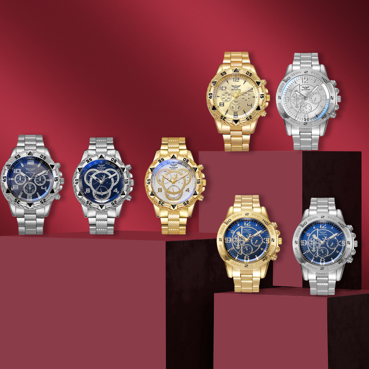 นาฬิกาข้อมือผู้ชาย 7 ชิ้น ดีไซ - Smartwatch Trending Watches For Men บทวิจารณ์และราคา
