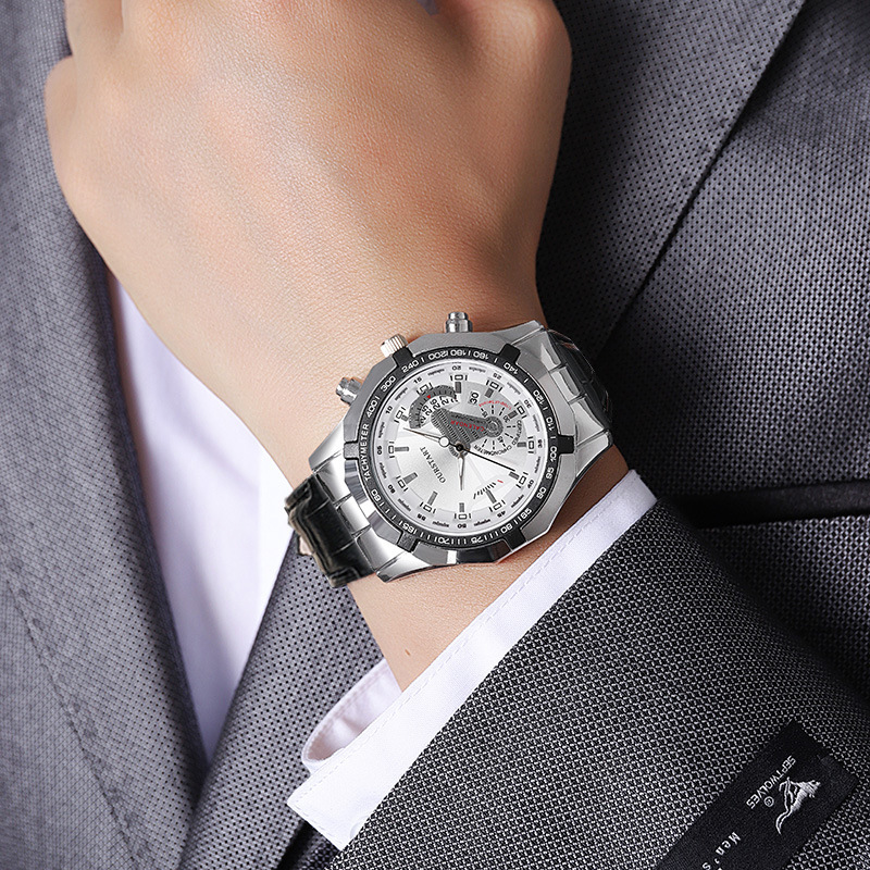 นาฬิกาควอตซ์ผู้ชาย พร้อมปฏิทิน - Smartwatch Casual Watches For Men บทวิจารณ์และราคา