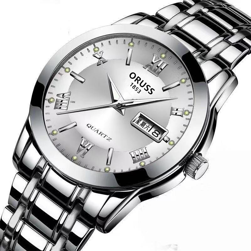 นาฬิกาควอตซ์ผู้ชาย สายเหล็กบาง - Smartwatch Casual Watches For Men บทวิจารณ์และราคา
