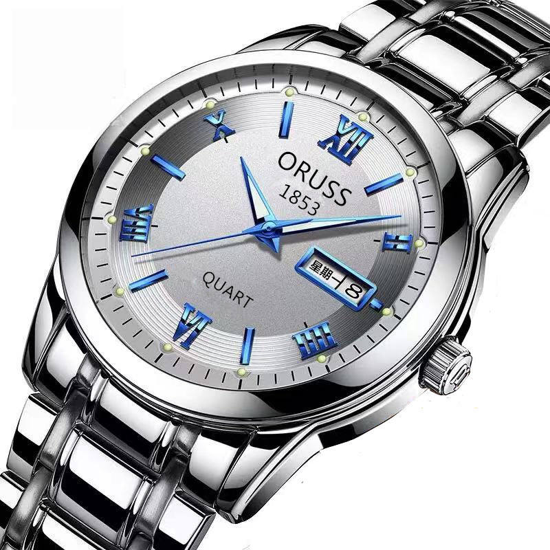 นาฬิกาควอตซ์ผู้ชาย สายเหล็กบาง - Smartwatch Casual Watches For Men บทวิจารณ์และราคา