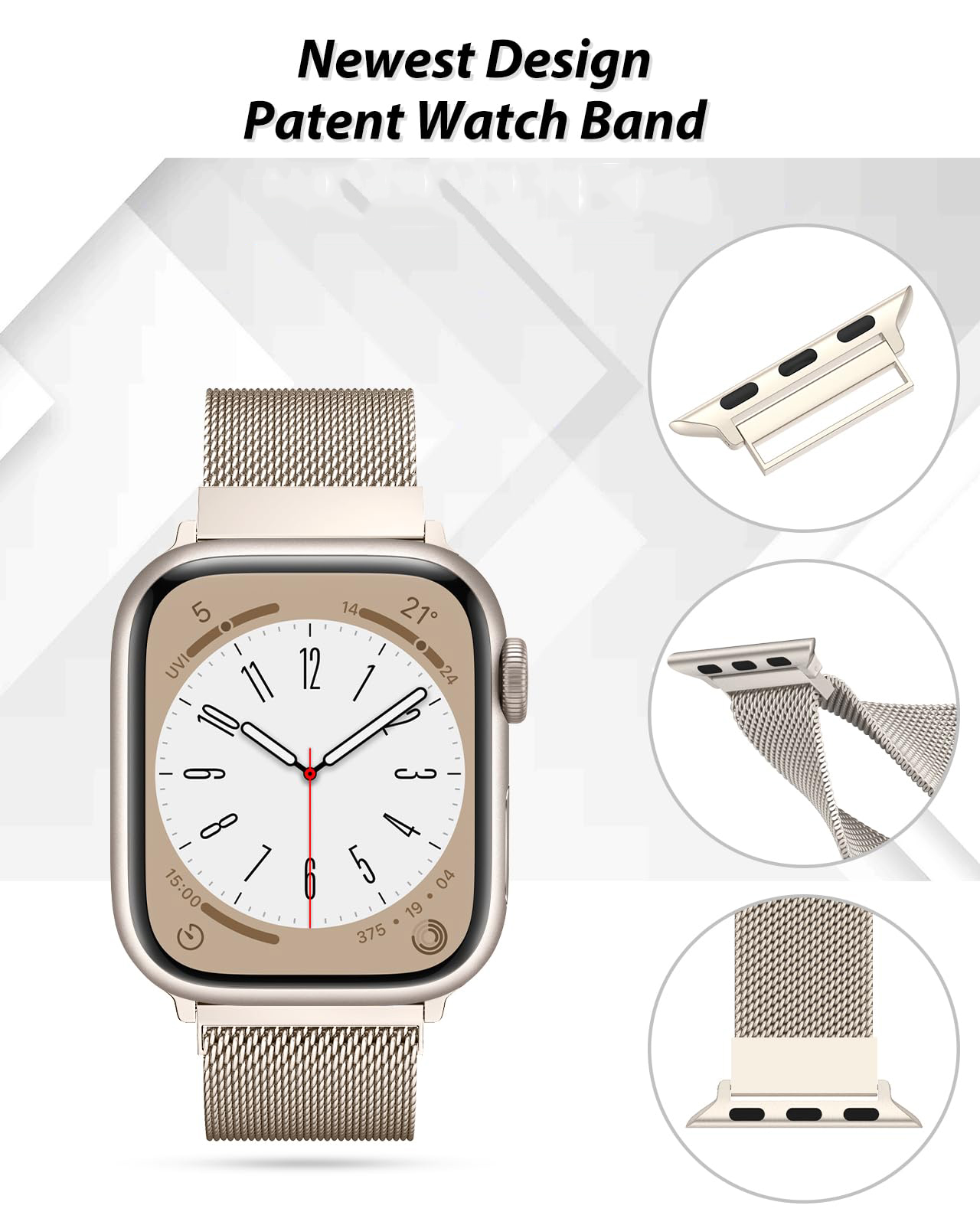 สาย Milanese สำหรับ Apple Watc - Smartwatch Apple Watches For Women บทวิจารณ์และราคา