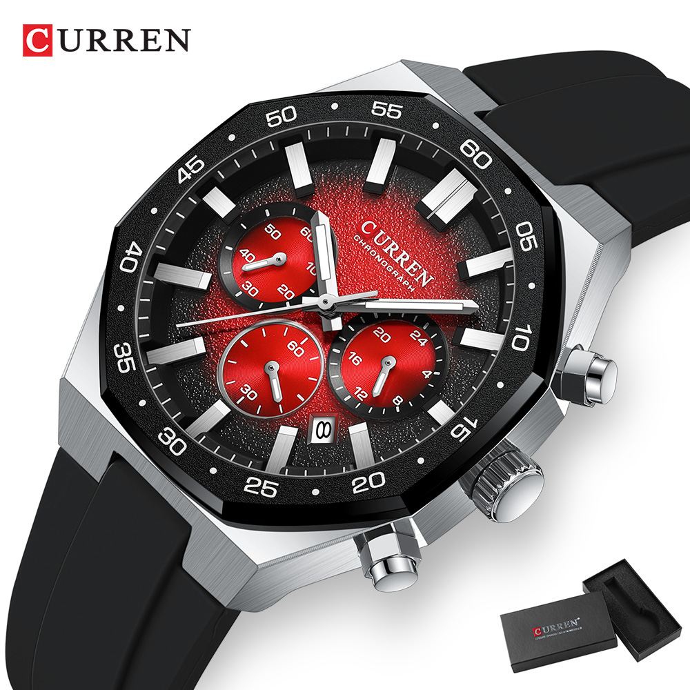 นาฬิกาข้อมือแฟชั่นลำลองสำหรับผ - Chronograph Sport Watch บทวิจารณ์และราคา