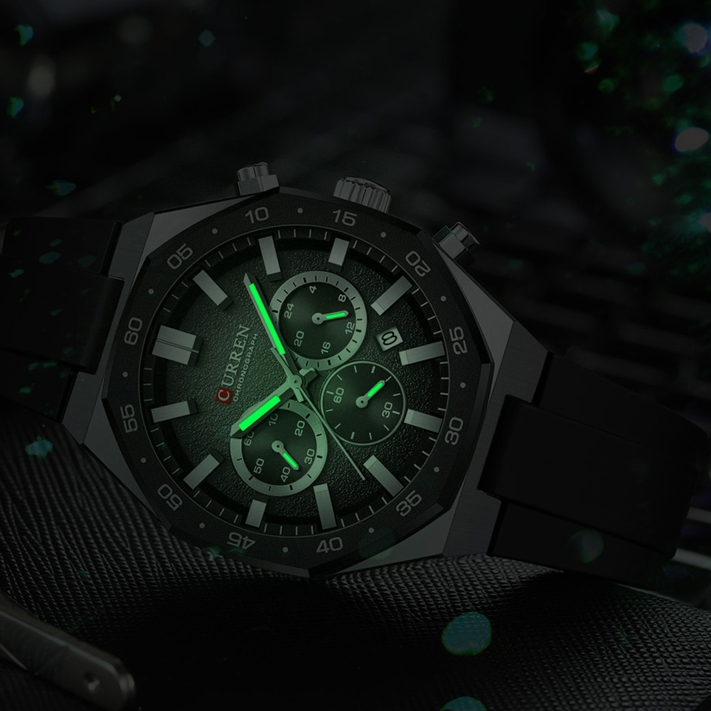 นาฬิกาข้อมือแฟชั่นลำลองสำหรับผ - Chronograph Sport Watch บทวิจารณ์และราคา