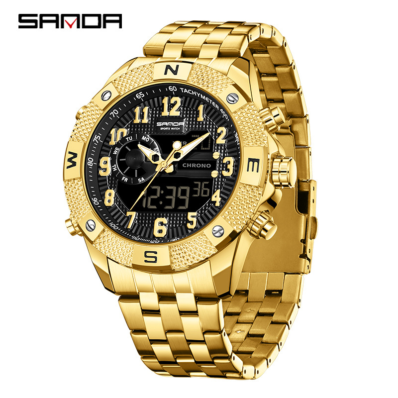 นาฬิกาอิเล็กทรอนิกส์ SANDA สำห - Smartwatch Trending Watches For Men บทวิจารณ์และราคา