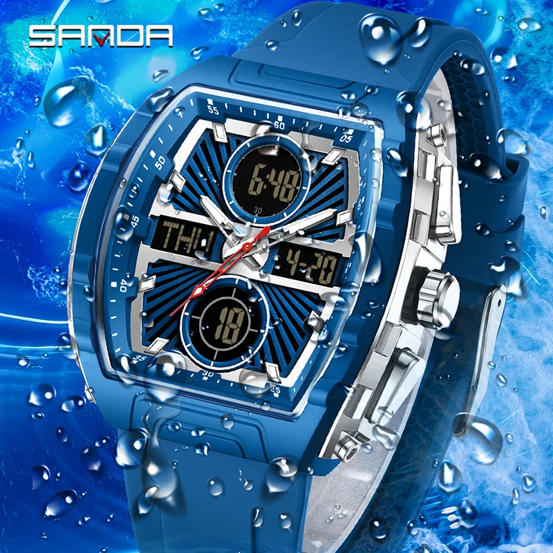 SANDA เทรนด์แฟชั่นใหม่นาฬิกาผู - Smartwatch Trending Watches For Men บทวิจารณ์และราคา