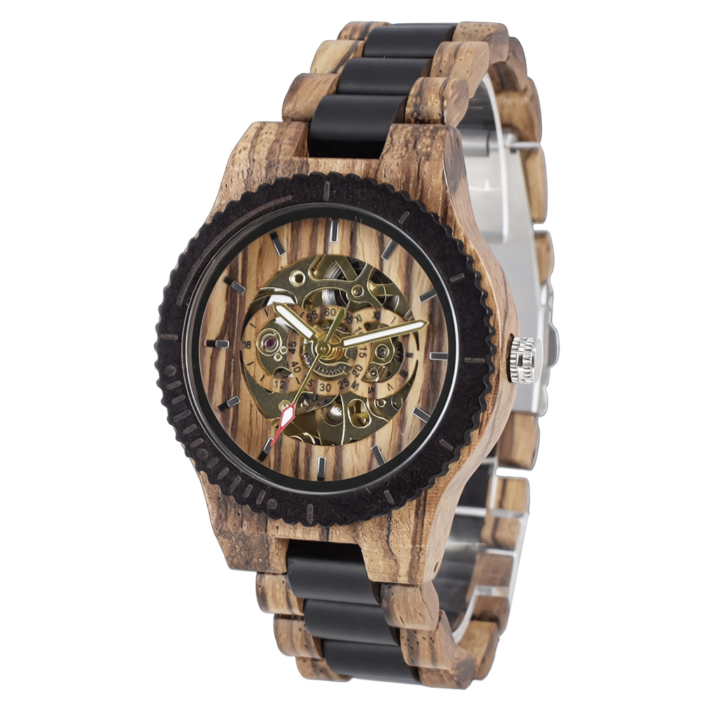 นาฬิกาข้อมือสำหรับผู้หญิง ดีไซ - Skeleton Mechanical Watch บทวิจารณ์และราคา