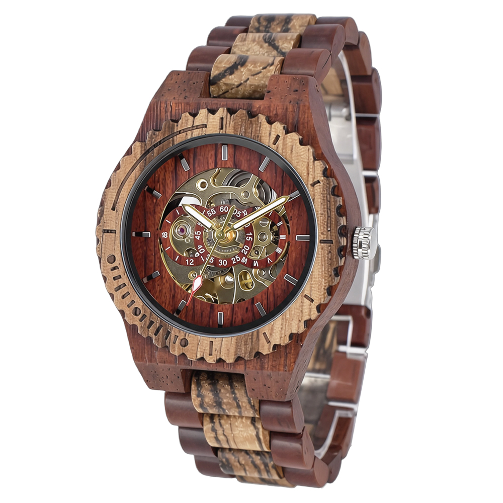 นาฬิกาข้อมือสำหรับผู้หญิง ดีไซ - Skeleton Mechanical Watch บทวิจารณ์และราคา