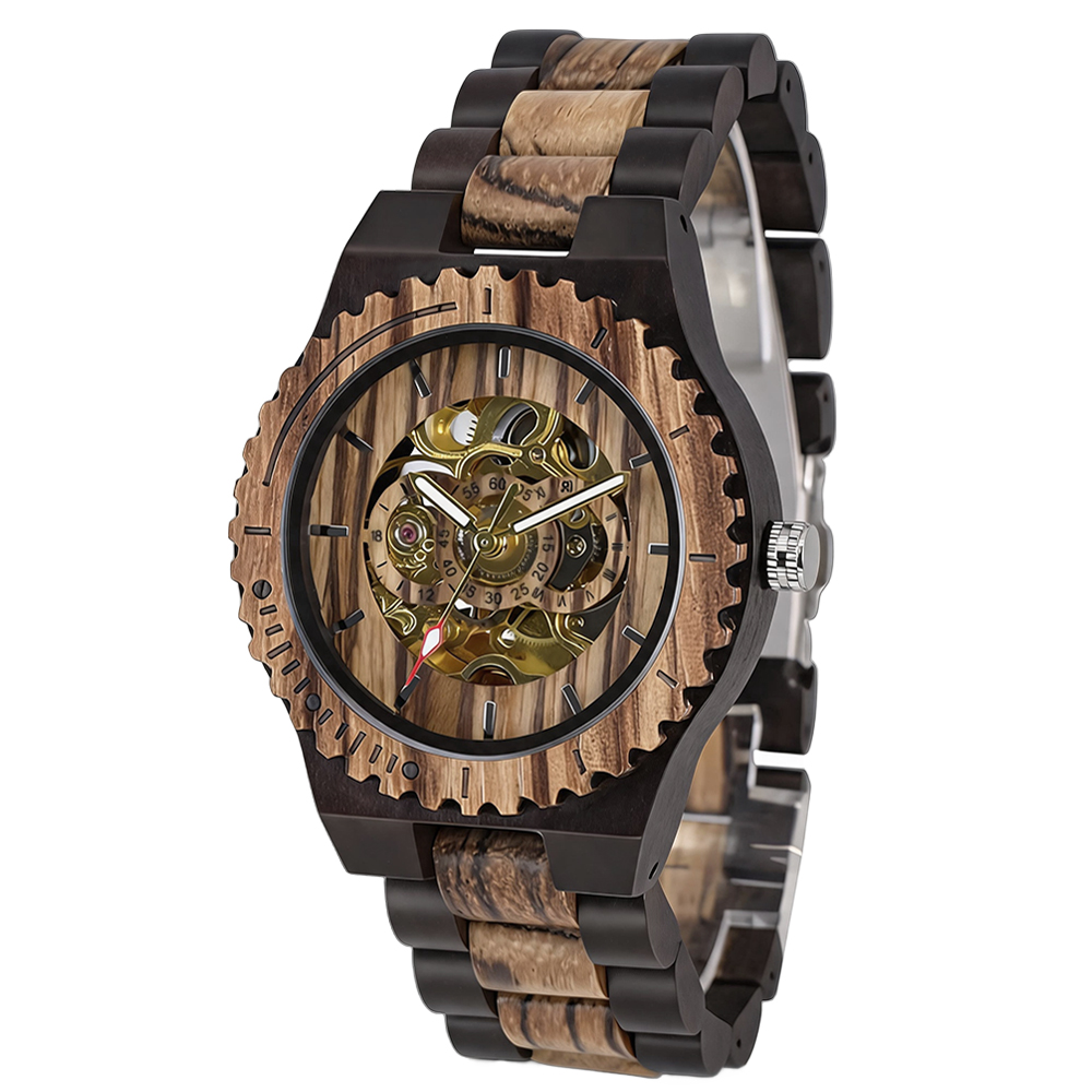 นาฬิกาข้อมือสำหรับผู้หญิง ดีไซ - Skeleton Mechanical Watch บทวิจารณ์และราคา