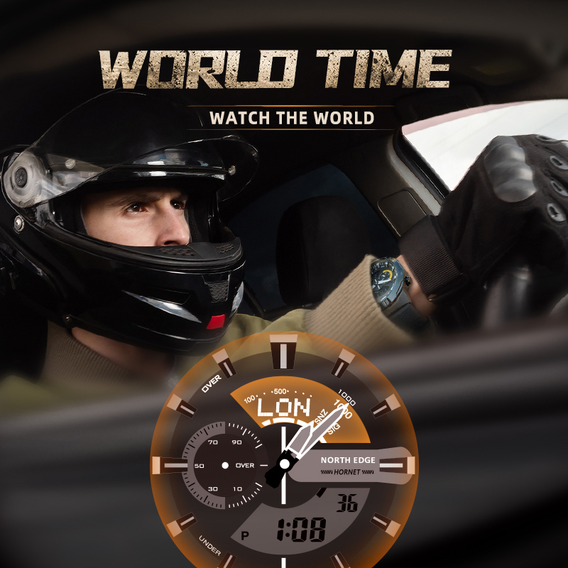 NORTH EDGE Mens สมาร์ทนาฬิกาเว - Hybrid Smartwatch บทวิจารณ์และราคา
