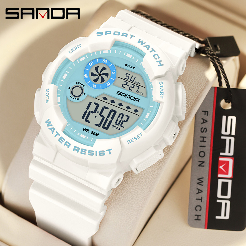 Sanda g นาฬิกาปลุกแฟชั่นผู้หญิ - Chronograph Sport Watch บทวิจารณ์และราคา