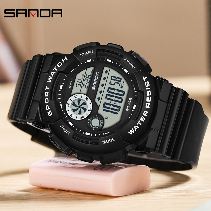 Sanda g นาฬิกาปลุกแฟชั่นผู้หญิ - Chronograph Sport Watch บทวิจารณ์และราคา