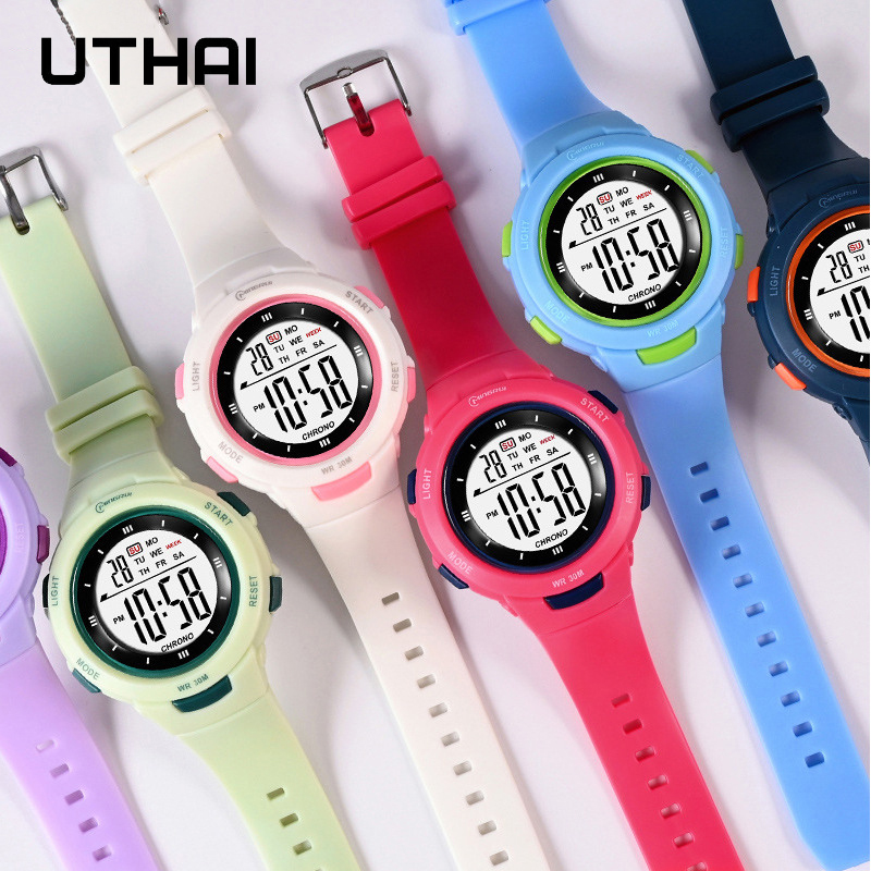 อุทัยนาฬิกาเด็กกีฬาแฟชั่นนาฬิก - Smartwatch Watches Girls บทวิจารณ์และราคา